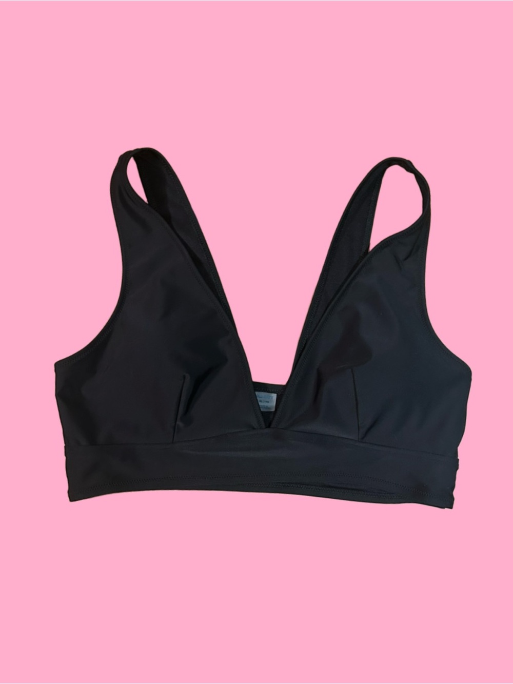 Old Navy Black Deep V plunge bathing suit top